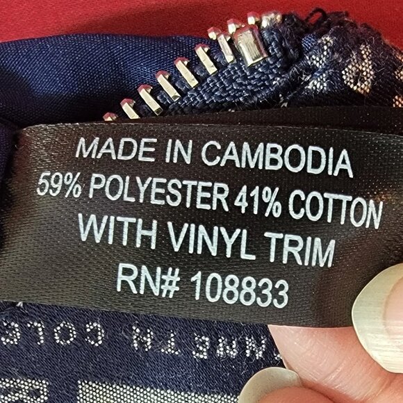 Kenneth Cole Reaction Blue & Gray Signature Logo Crossbody Purse/Bag Sling - Picture 12 of 16